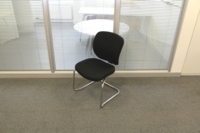 Black Fabric Meeting Chairs - Thumb 5