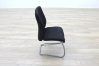 Komac Echo Black Fabric Cantilever Meeting Chair - Thumb 6