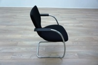 Orangebox X10 Black Fabric Chrome Frame Office Meeting Chairs - Thumb 4