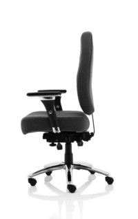 Barcelona Deluxe Black Fabric Operator Chair - Thumb 5