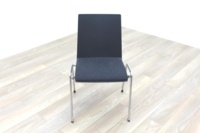 Brunner Dark Grey Fabric Seat Meeting Chair - Thumb 2