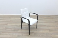 Brunner White Leather Meeting Chair - Thumb 5