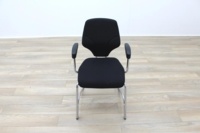 Giroflex Black Fabric Cantilever Office Meeting Chair - Thumb 5