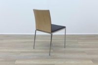 Brunner Oak Back Grey Fabric Back Meeting Chair - Thumb 7