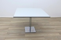 Light Grey Black Edge Square Table - Thumb 4