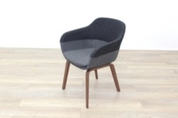 Brunner Grey Fabric Reception Tub Chair  - Thumb 3