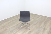 Arper Catifa 46 Grey Fabric Office Meeting Chairs - Thumb 3