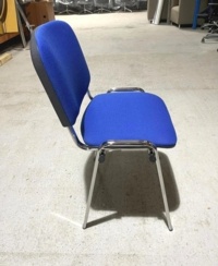 New Blue Fabric Meeting Chairs - Thumb 3