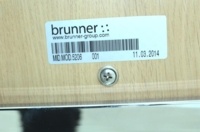 Brunner Oak Back Grey Fabric Back Meeting Chair - Thumb 9
