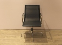 Black Meeting Chairs With Chrome Base - Thumb 2