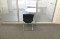 Black Fabric Meeting Chairs - Thumb 4