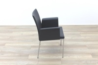Brunner Dark Grey Leather Meeting Chair - Thumb 6