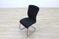 Komac Echo Black Fabric Cantilever Meeting Chair - Thumb 2