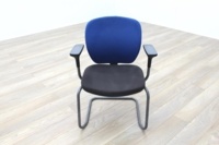 Orangebox Joy-06 Blue/Black Fabric Office Meeting Chairs - Thumb 2