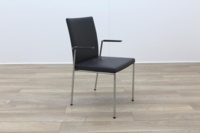 Brunner Grey Leather Meeting Chair - Thumb 5