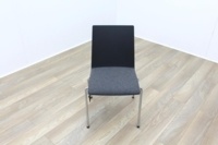Brunner Dark Grey Fabric Seat Meeting Chair - Thumb 2