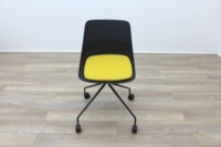 Brunner Black with Yellow Seat Meeting Chair - Thumb 4