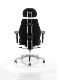 Chiro Plus Ergo Posture Chair Black With Arms With Headrest - Thumb 3