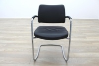 Boss Design Black Leather Executive Office Meeting Chairs - Thumb 4