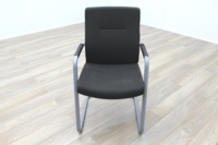Connection Charcoal Fabric Office Meeting Chairs - Thumb 2