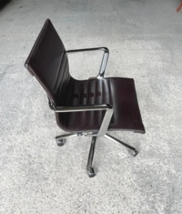 Brown Leather ICF Operator Chair - Thumb 5