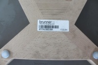 Brunner Maple Frame Grey Seat with Armrests - Thumb 7