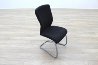 Komac Echo Black Fabric Cantilever Meeting Chair - Thumb 5
