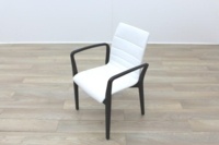 Brunner White Leather Meeting Chair - Thumb 3