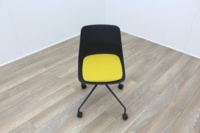 Brunner Black with Yellow Seat Meeting Chair - Thumb 2