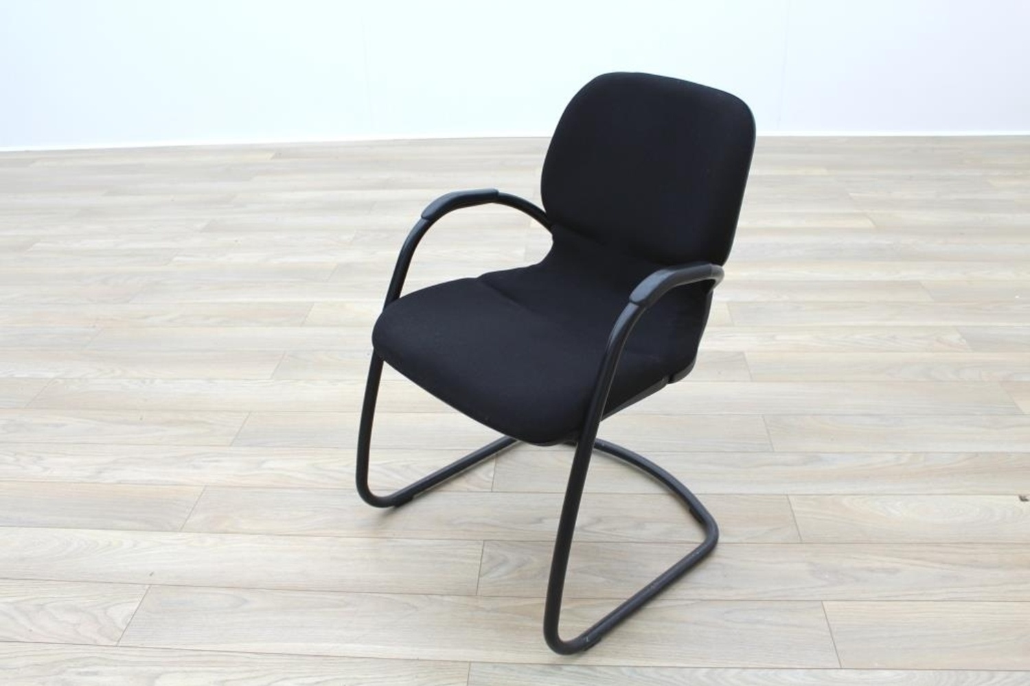 Steelcase Strafor Black Fabric Office Meeting Chairs Ebay