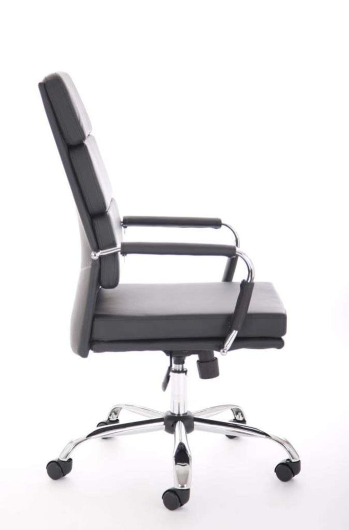 Advocate Executive Chair Black Soft Bonded Leather With Arms