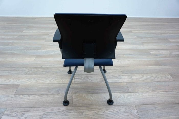 Ahrend Blue Leather Office Meeting Chairs