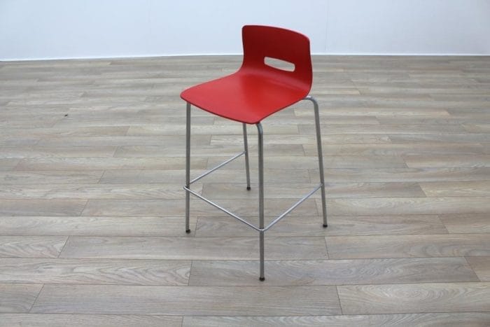 Allermuir CS585 Red Office Canteen Bar Stools