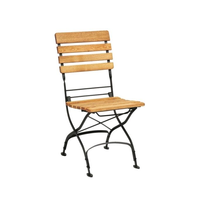 New ARCH Wrought Iron Cafe Bistro Folding Side Chair