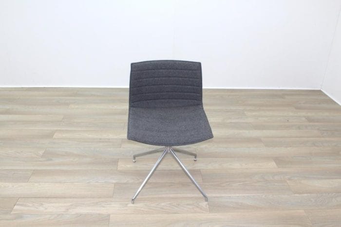 Arper Catifa 46 Grey Fabric Office Meeting Chairs