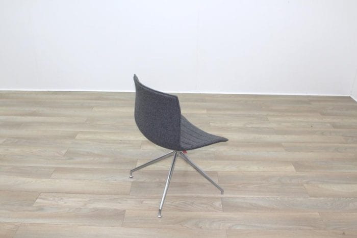 Arper Catifa 46 Grey Fabric Office Meeting Chairs