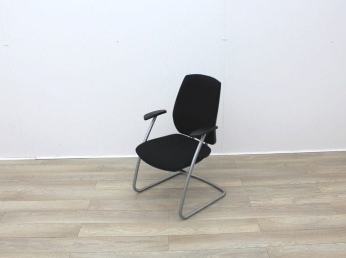 Black Fabric Meeting Chairs