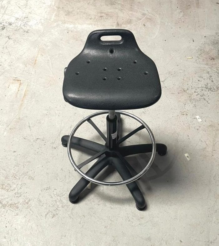 Black Draughtsman Chairs With Glides