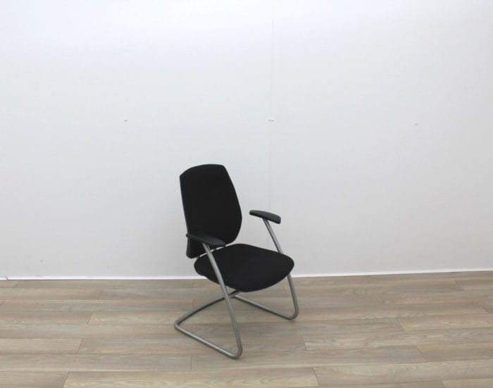 Black Fabric Meeting Chairs