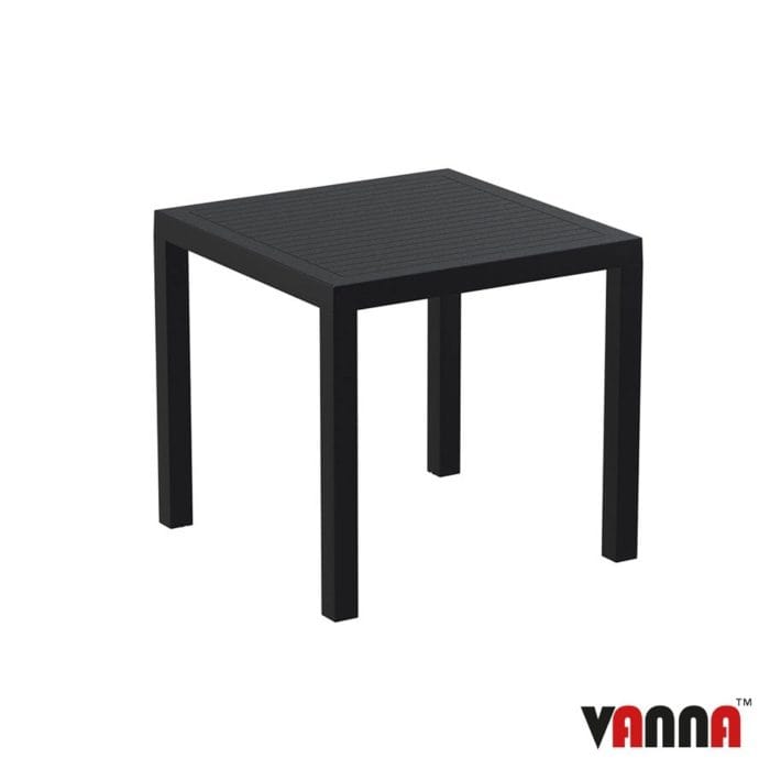 New Black Weather Resistant Durable UV Protected Canteen Cafe Bistro Tables