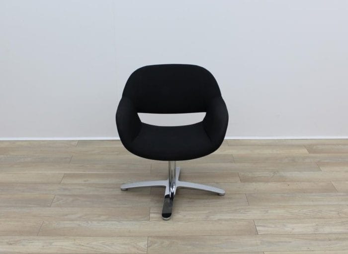 Black Fabric Kusch Co Volpe Meeting Chairs