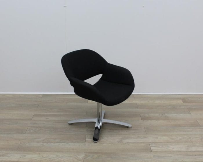 Black Fabric Kusch Co Volpe Meeting Chairs