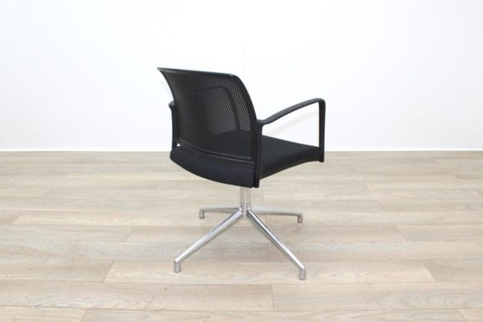 Boss Black Mesh Seat Black Fabric Seat Meeting Chair