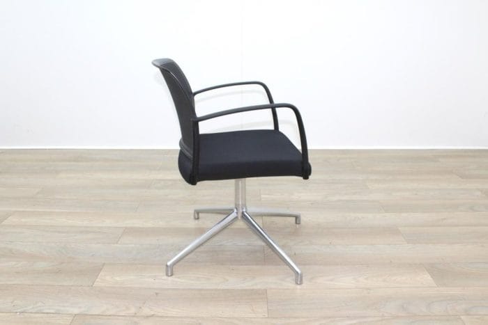 Boss Black Mesh Seat Black Fabric Seat Meeting Chair