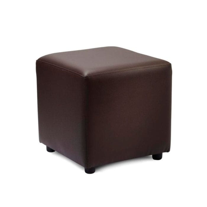 New POP Brown High Quality Faux Leather Cube