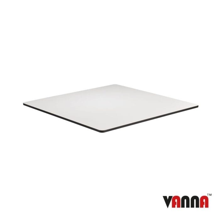 New EXTREMA White 690mm Square Table