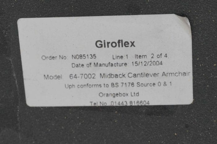 Giroflex G64 Cantilever Burghundy Office Meeting Chair