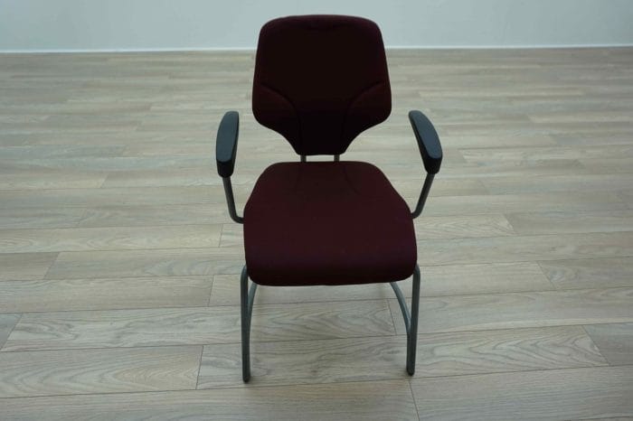 Giroflex G64 Cantilever Burghundy Office Meeting Chair