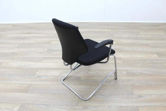 Giroflex Black Fabric Cantilever Office Meeting Chair