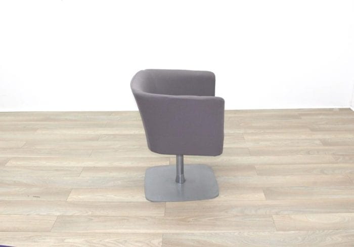 Grey Fabric Office Reception Tub Chairs